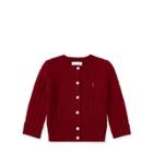 Ralph Lauren Cable-knit Cotton Cardigan Holiday Red 6m