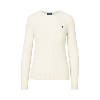 Ralph Lauren Cable-knit Crewneck Sweater Cream