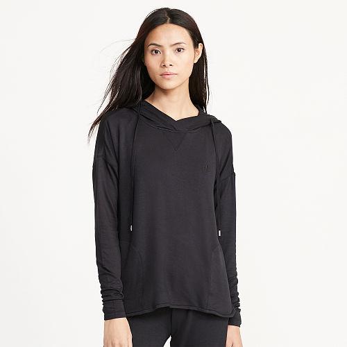 Ralph Lauren Lauren Jersey Sleep Hoodie Black