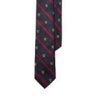 Polo Ralph Lauren Silk Striped Lion Club Tie Navy