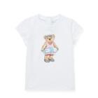 Ralph Lauren Beach Bear Cotton T-shirt White 12m