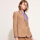 Ralph Lauren Lauren Suede Single-button Jacket Hunter Tan