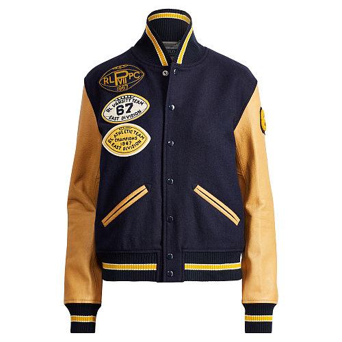Polo Ralph Lauren Wool Patch Bomber Jacket