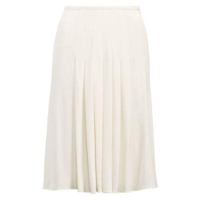Ralph Lauren Tabatha Pleated Jersey Skirt Alabaster