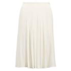 Ralph Lauren Tabatha Pleated Jersey Skirt Alabaster