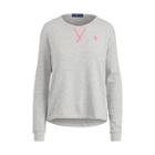 Ralph Lauren Pink Pony Terry Crewneck Top Heather