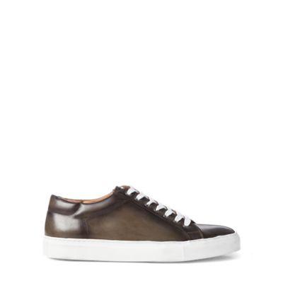 Ralph Lauren Severn Calfskin Sneaker Grey