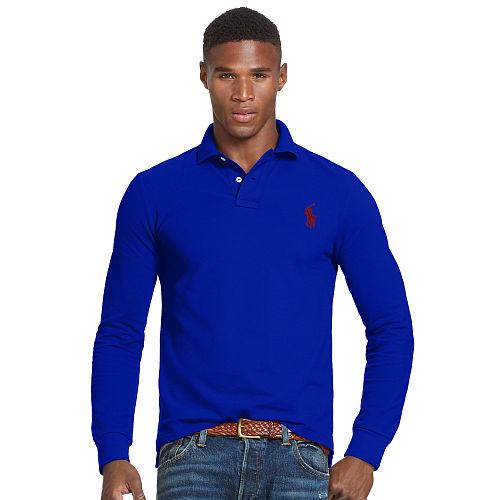 Polo Ralph Lauren Slim Fit Cotton Mesh Polo Heritage Royal