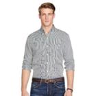 Polo Ralph Lauren Slim-fit Striped Poplin Shirt Pine Green/white