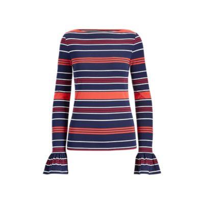 Ralph Lauren Striped Bell-cuff Top Multi