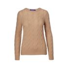 Ralph Lauren Cable-knit Cashmere Sweater Lux Camel