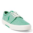 Polo Ralph Lauren Faxon Chambray Low-top Sneaker Faded Green