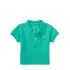 Ralph Lauren Cotton Mesh Polo Shirt Pale Kelly 3m