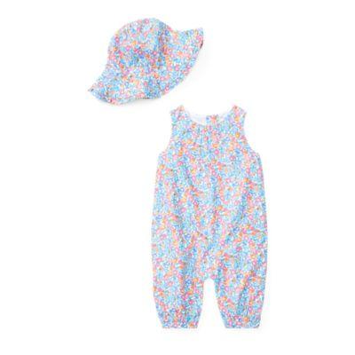 Ralph Lauren Floral Coverall & Hat Set Amelia Floral 9m