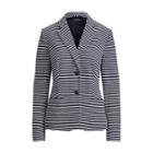 Ralph Lauren Striped Knit Cotton Jacket Navy/white Ps