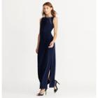 Ralph Lauren Lauren Mesh-insert Jersey Gown Lighthouse Navy-lh Navy