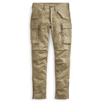 Ralph Lauren Skinny Cotton Cargo Pant Olive