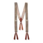 Ralph Lauren Striped Leather-trim Suspender Blue Multi
