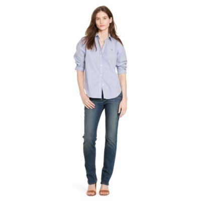 Ralph Lauren Cotton Button-down Shirt Blue/white Xsp