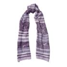 Ralph Lauren Pointelle-knit Scarf English Purple Multi
