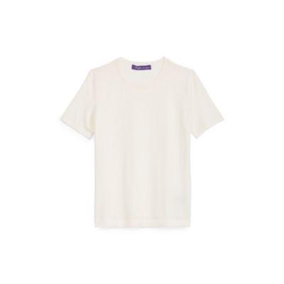 Ralph Lauren Merino Short-sleeve Sweater Lux Cream