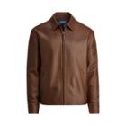 Ralph Lauren Lambskin Leather Jacket Bison Brown