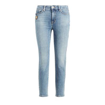 Ralph Lauren Premier Straight Ankle Jean Light Authentic Wash 2p