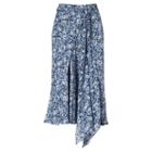 Polo Ralph Lauren Floral Silk A-line Skirt Ktrna Flrl