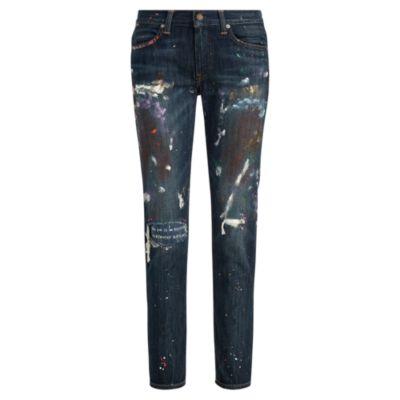 Ralph Lauren Paint Astor Boyfriend Jean Medium Indigo