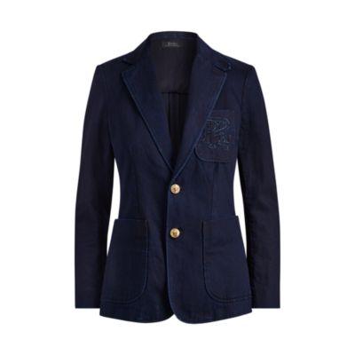 Ralph Lauren Slim Denim Blazer Blue