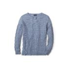 Ralph Lauren Cable Cotton-linen Sweater Chambray