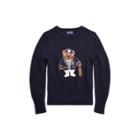 Ralph Lauren Polo Bear Merino Wool Sweater Classic Chairman Navy