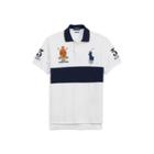 Ralph Lauren Custom Fit Mesh Polo Shirt White