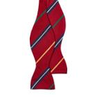 Ralph Lauren Silk Repp Bow Tie Red/gold/navy