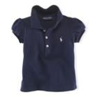 Ralph Lauren Cotton Mesh Polo Shirt French Navy 9m