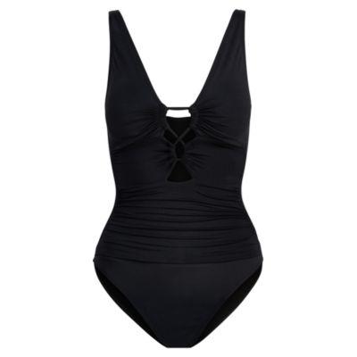 Ralph Lauren Keyhole-front One-piece Black