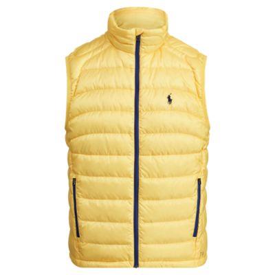 Ralph Lauren Packable Ripstop Down Vest Sunfish Yellow (x)