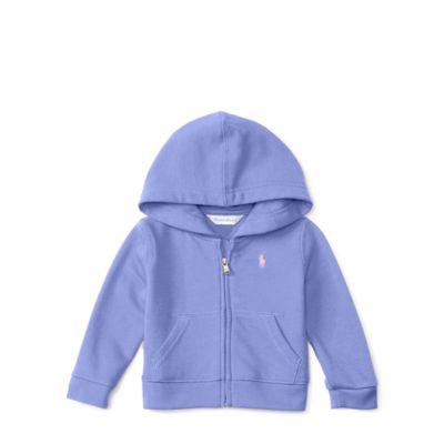 Ralph Lauren French Terry Full-zip Hoodie Harbor Island Blue 12m