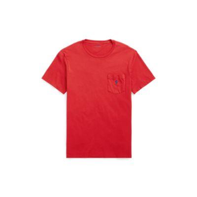 Ralph Lauren Custom Slim Fit Cotton T-shirt Camden Red