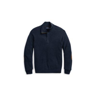 Ralph Lauren Waffle-knit Merino Sweater Navy Marl