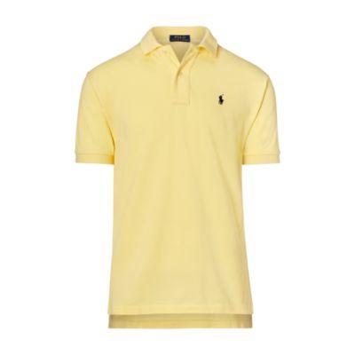 Ralph Lauren Classic Fit Mesh Polo Shirt Wicket Yellow