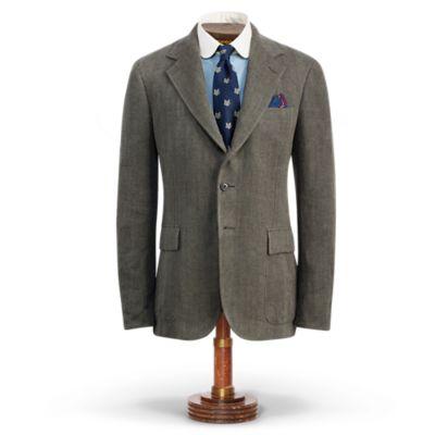 Ralph Lauren Indigo Linen Sport Coat Charcoal