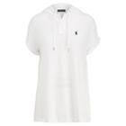Polo Ralph Lauren Drapey Mesh Hooded Polo Shirt