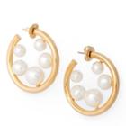 Ralph Lauren Crystal-pearl Hoop Earrings