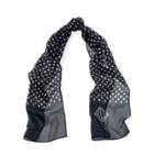 Ralph Lauren Dot Silk Mesh Scarf Navy/cream