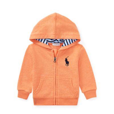 Ralph Lauren Cotton-blend-fleece Hoodie Thai Orange 3m