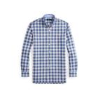 Ralph Lauren Classic Fit Plaid Cotton Shirt Royal Blue/canary Multi 5x Big