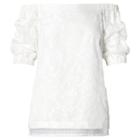 Ralph Lauren Lauren Jacquard Off-the-shoulder Top White