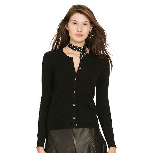 Polo Ralph Lauren Wool-cashmere Cardigan Polo Black