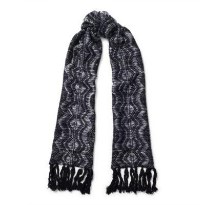 Ralph Lauren Metallic Thread Scarf Black/gunmetal